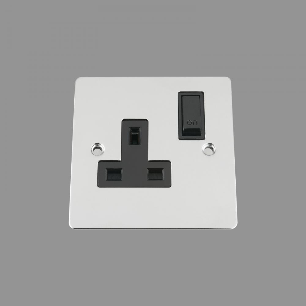 Black Insert Plastic Rocker Switch