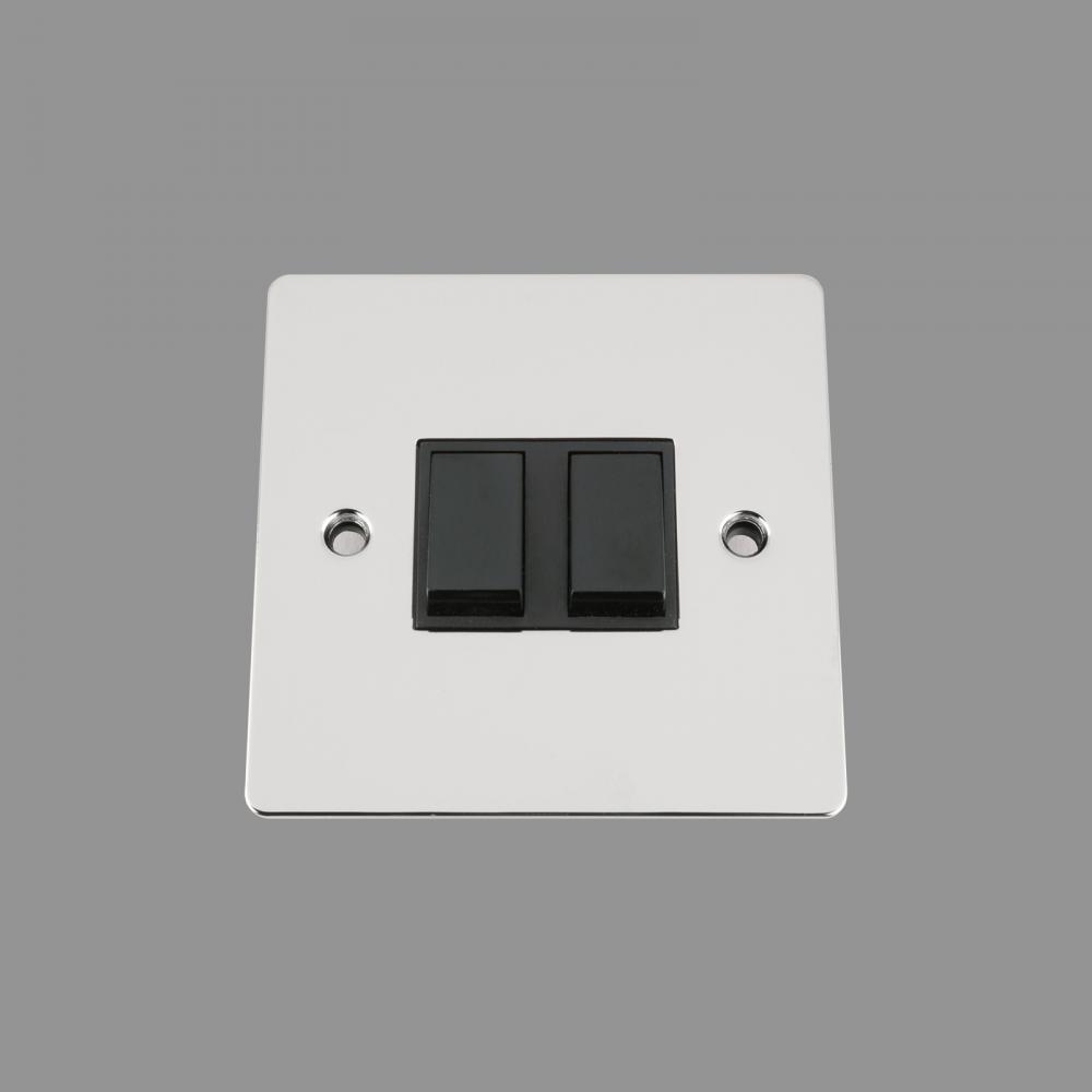 Black Insert Plastic Rocker Switch