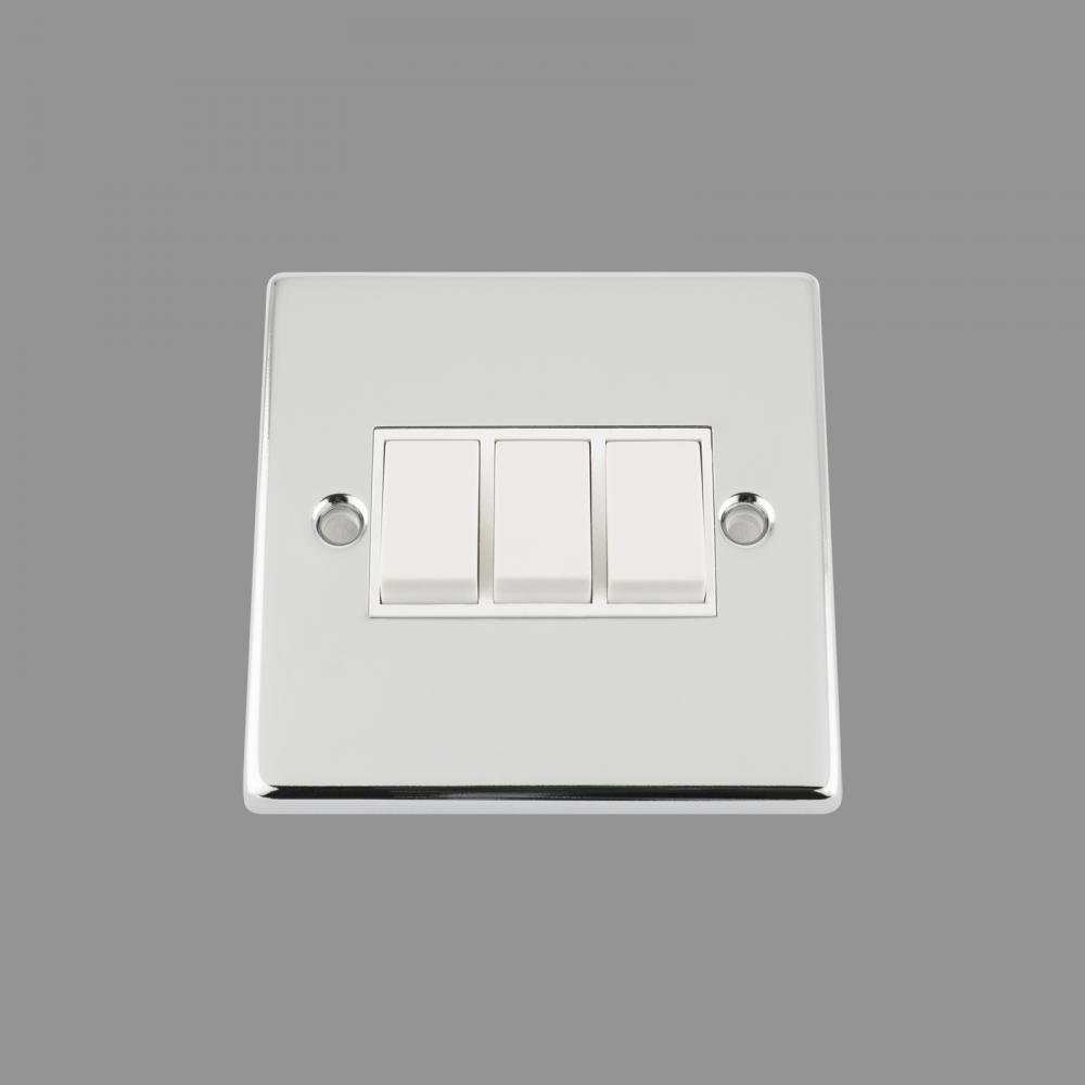 White Insert Plastic Rocker Switch