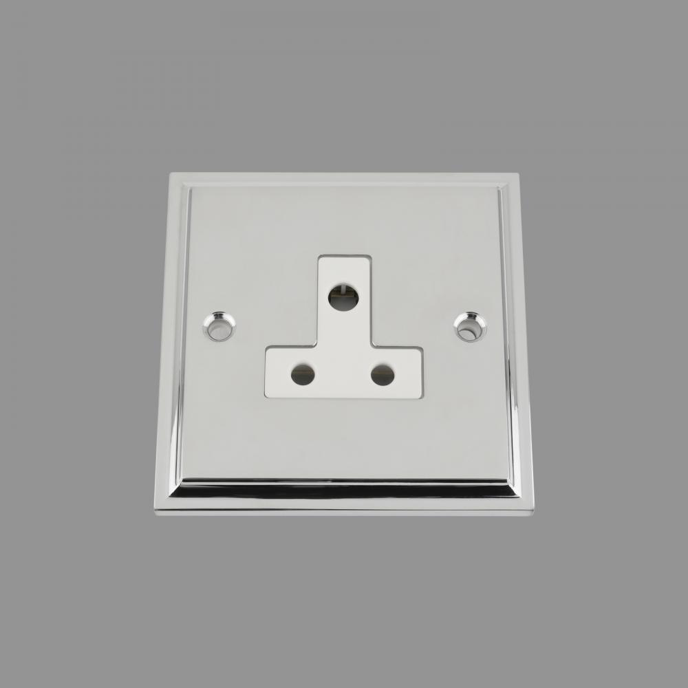 ROUND 3 PIN SOCKET 5 AMP WHITE INSERT