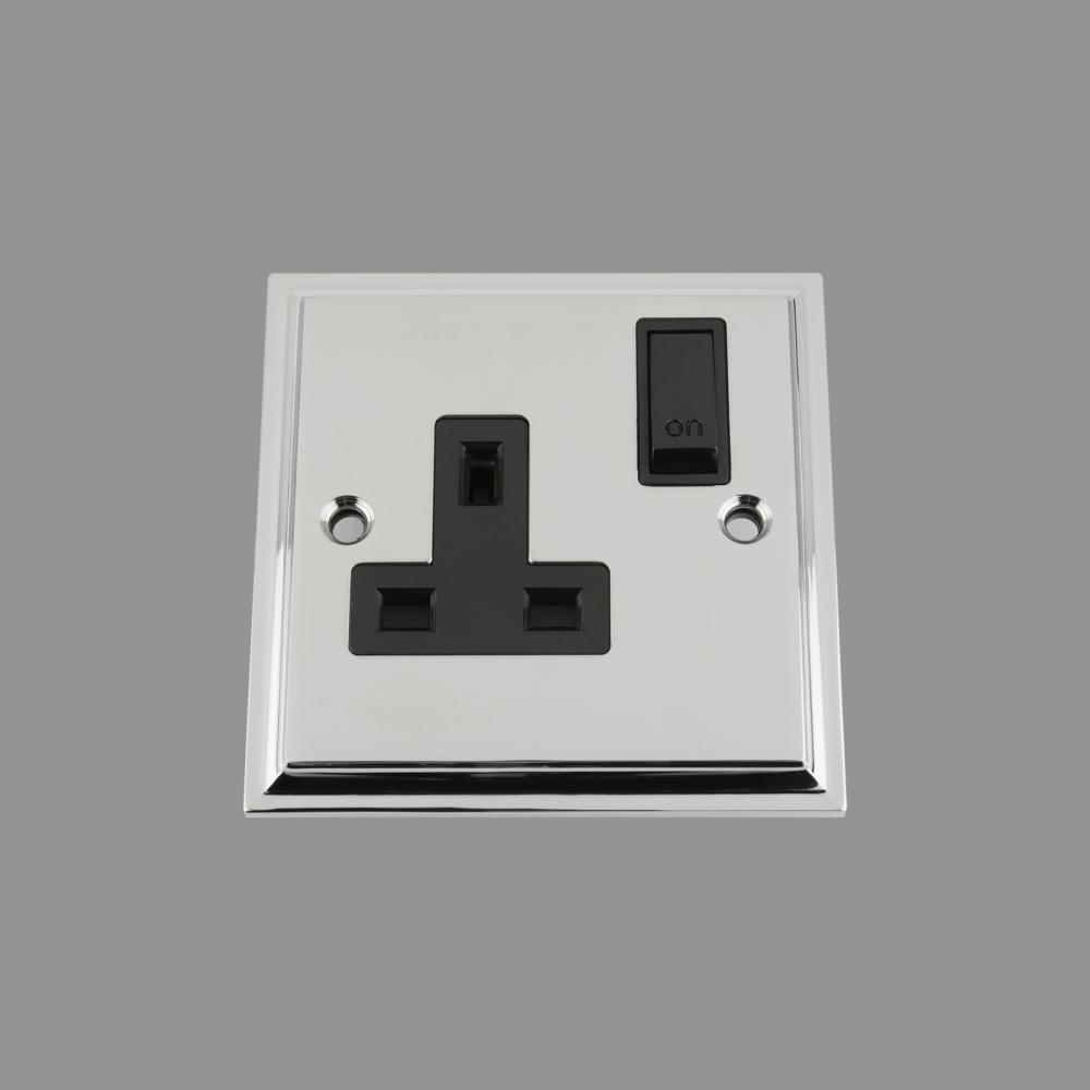 Black Insert Plastic Rocker Switch