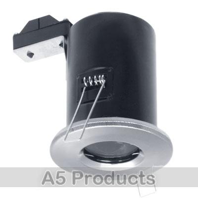 IP65 GU10 Polished CHROME Low Voltage Fire Rated Downlighter