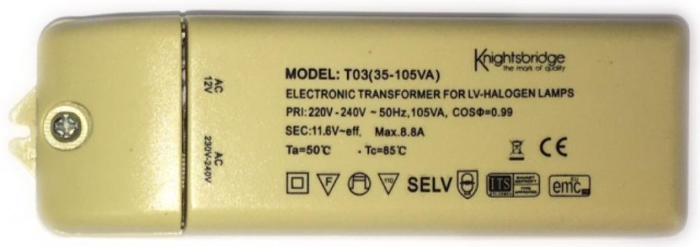 105W Electronic Transformer for Low Voltage Lighting