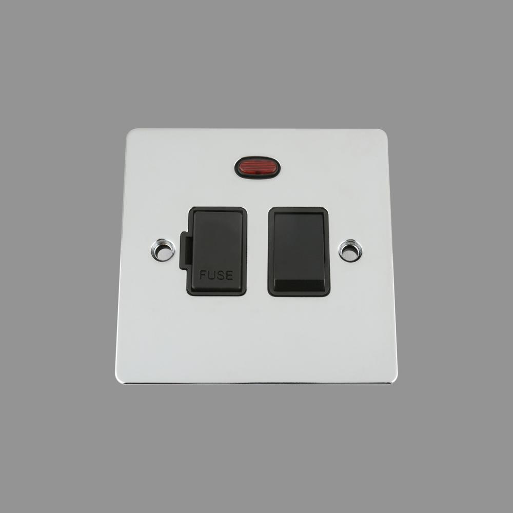 Black Insert Plastic Rocker Switch