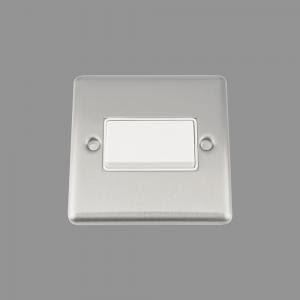 SATIN CLASSIC Fan Isolator Switch White Insert Plastic Rocker Switch