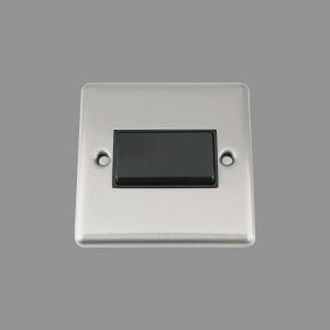 SATIN CLASSIC Fan Isolator Switch Black Insert Plastic Rocker Switch