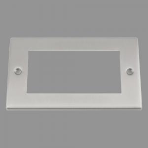SATIN SQUARE Outlet Faceplate 100x50mm