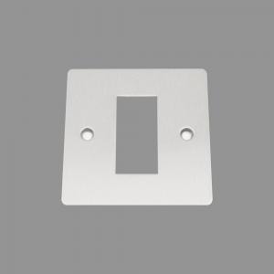 SATIN FLAT Outlet Faceplate 25X50mm