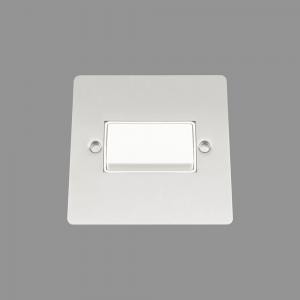 SATIN FLAT Fan Isolator Switch White Insert Plastic Rocker Switch