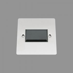 SATIN FLAT Fan Isolator Switch Black Insert Plastic Rocker Switch