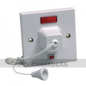 WTHIE PLASTIC Pull Switch with Neon 45A