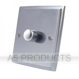 SATIN VICTORIAN Intermediate Undimmable Switch 1 Gang - Brushed Satin Victorian