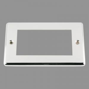 CHROME CLASSIC Outlet Faceplate 100x50mm