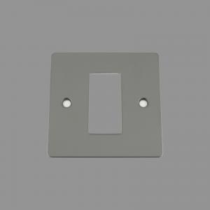 BLACK NICKEL Outlet Faceplate 25x50mm
