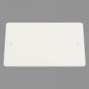 POWDER COATED FLAT White Blank Plate Double