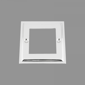 CHROME SLIMLINE Outlet Faceplate 50x50mm