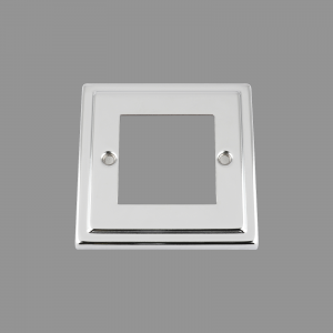 CHROME TRIMLINE Outlet Faceplate 50x50mm